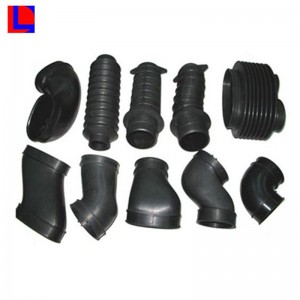 ISO9001 ceadaithe bellows rubair silicone dubh shaincheapadh